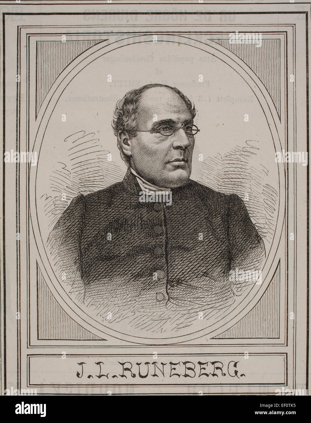 Johan Ludvig Runeberg Stock Photo Alamy
