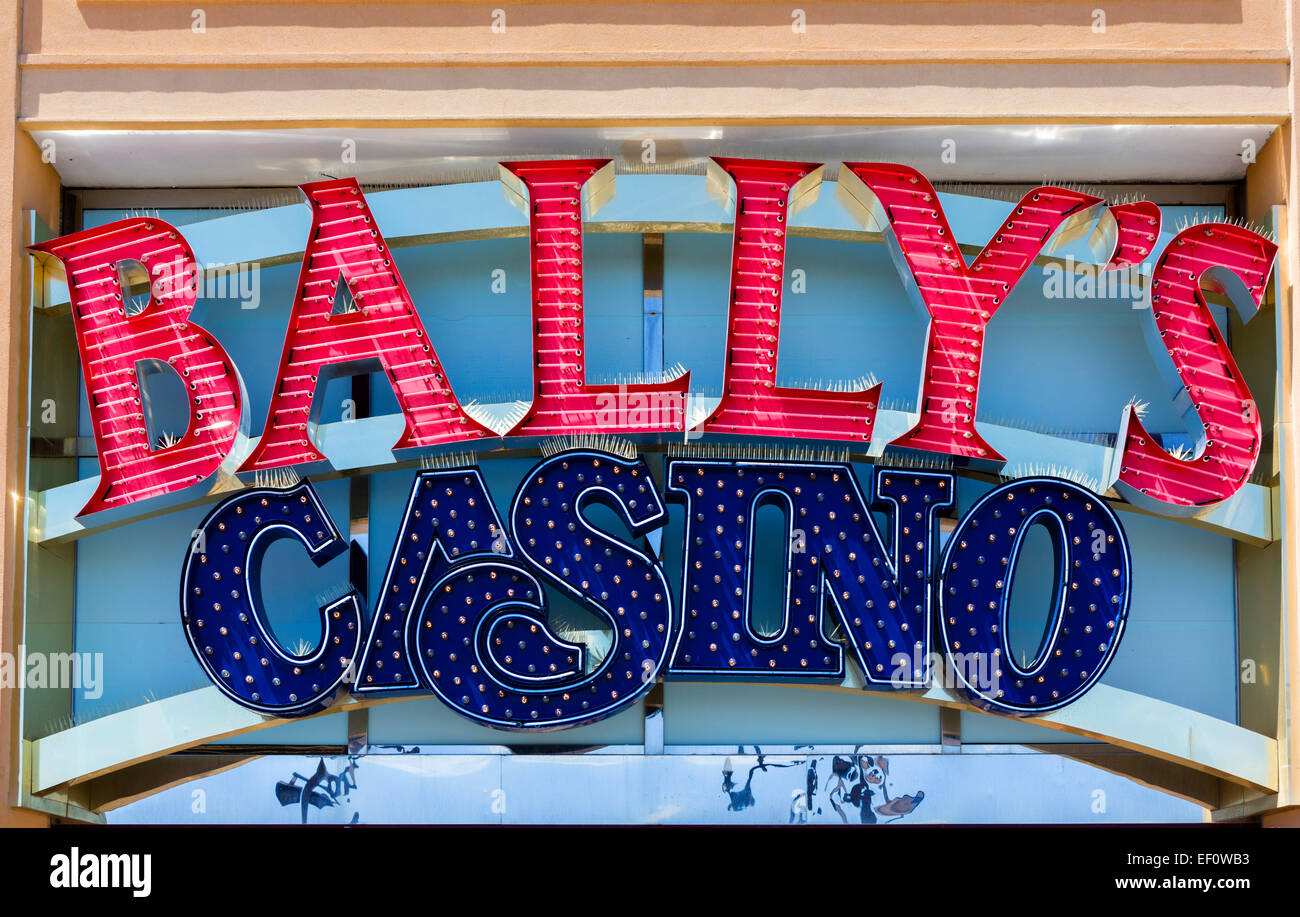 Bally's Casino on the boardwalk in Atlantic City, New Jersey, USA Stock Photo
