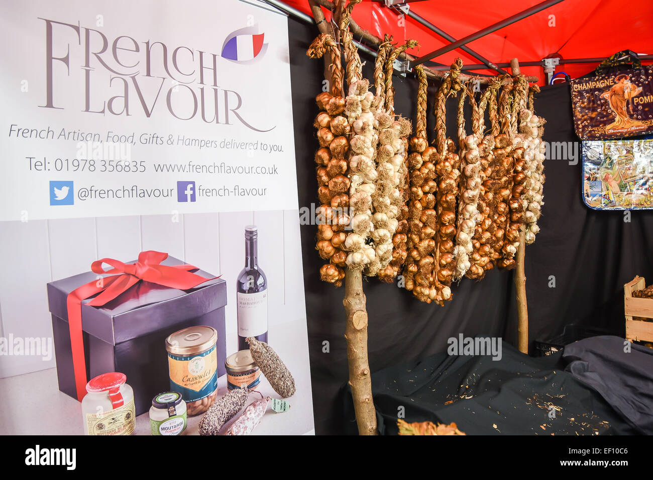 London, UK. 24th January, 2015. Visitors attend The France Show 2014 at Olympia London. All types of french life were on display at the France Show. Various food and drink companies had stands with samples for people to try and buy. Property companies had houses for sale. Credit:  See Li/Alamy Live News Stock Photo