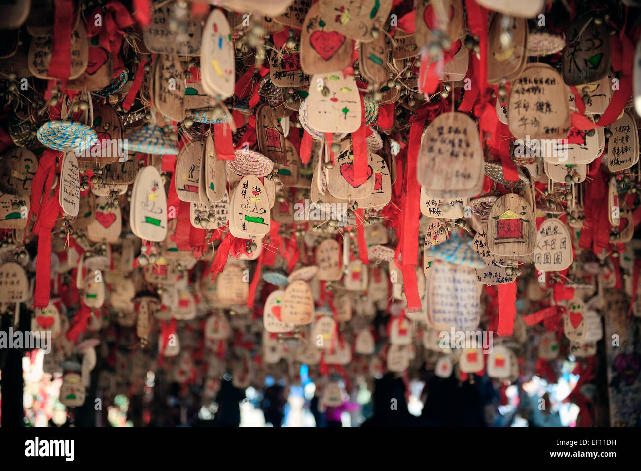 Wish Wall in Lijiang, Yunnan, China Stock Photo Alamy