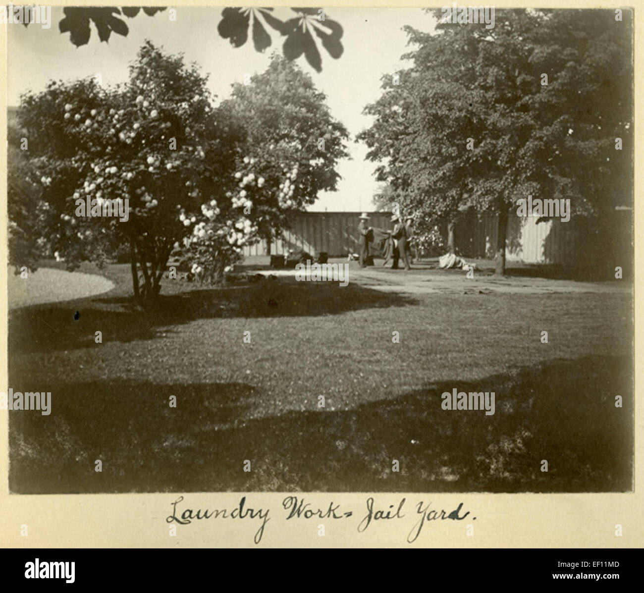 Laundry Work Jail Yard Stock Photo Alamy