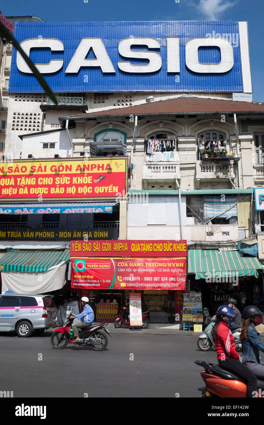 Advertising Hoardings Ho Chi Minh City Vietnam Stock Photo
