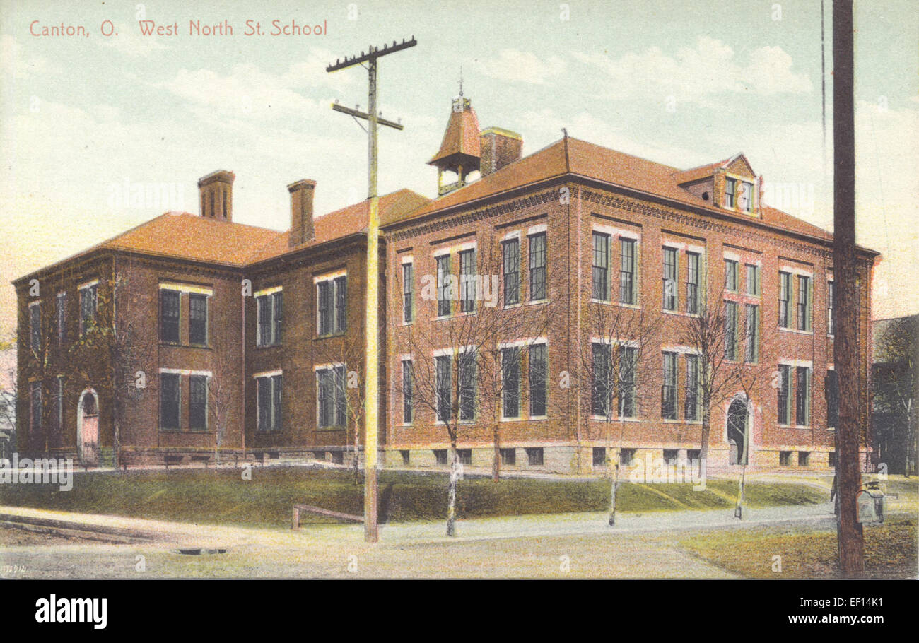 Canton, O West North St School 161 Stock Photo Alamy