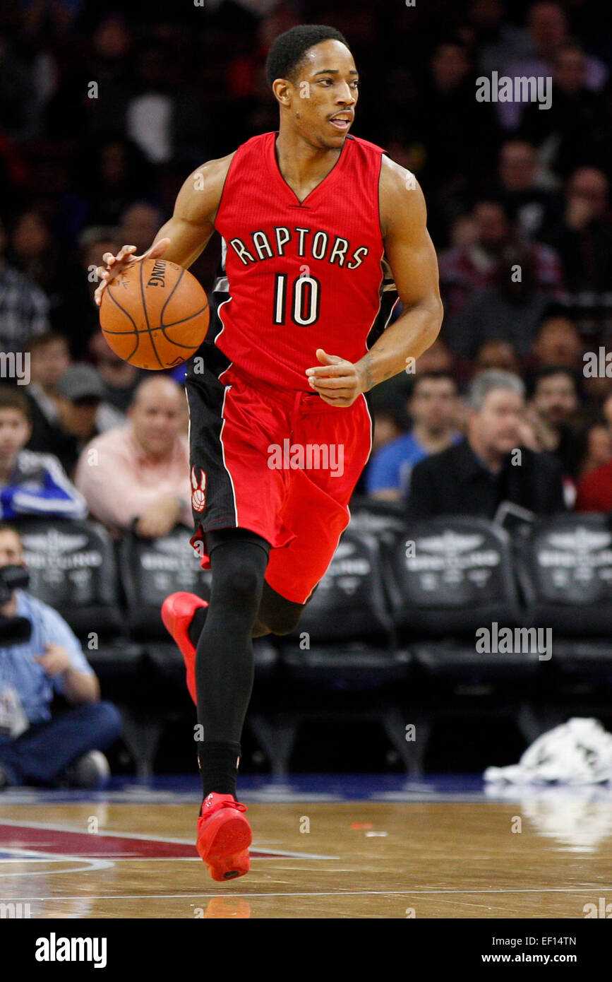 January 23, 2015: Toronto Raptors guard DeMar DeRozan (10) in action ...