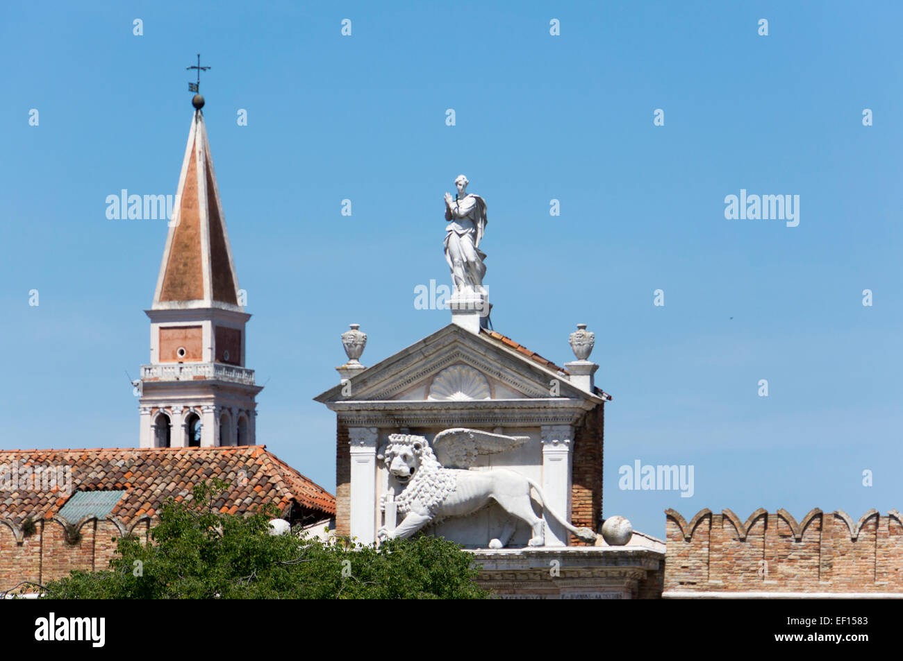 Venice Church Spire Stock Photo