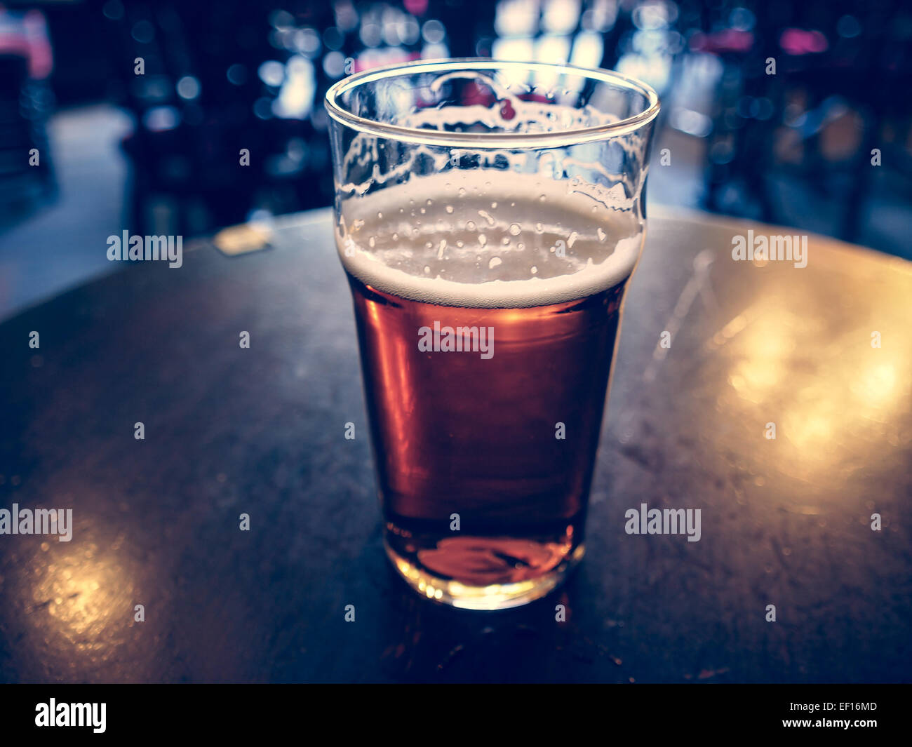 Pint of British bitter ale beer Stock Photo Alamy