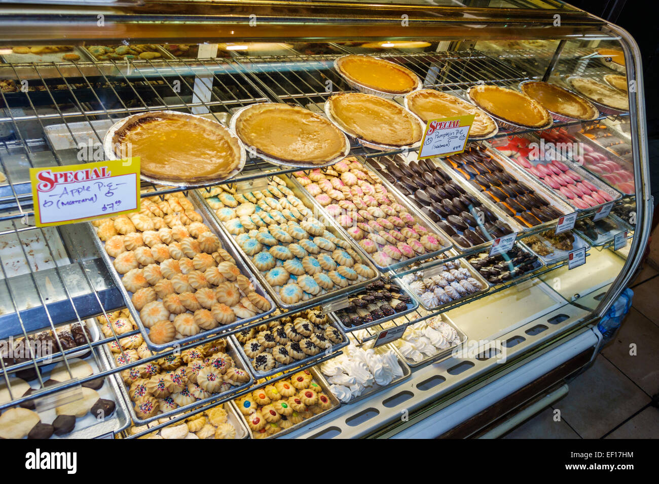 Miami Beach Florida Charlotte Bakery Venezuelan inside display case