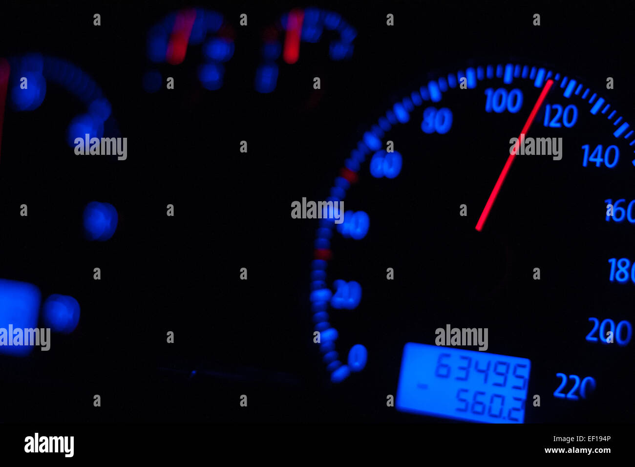 volkswagen speedometer Stock Photo