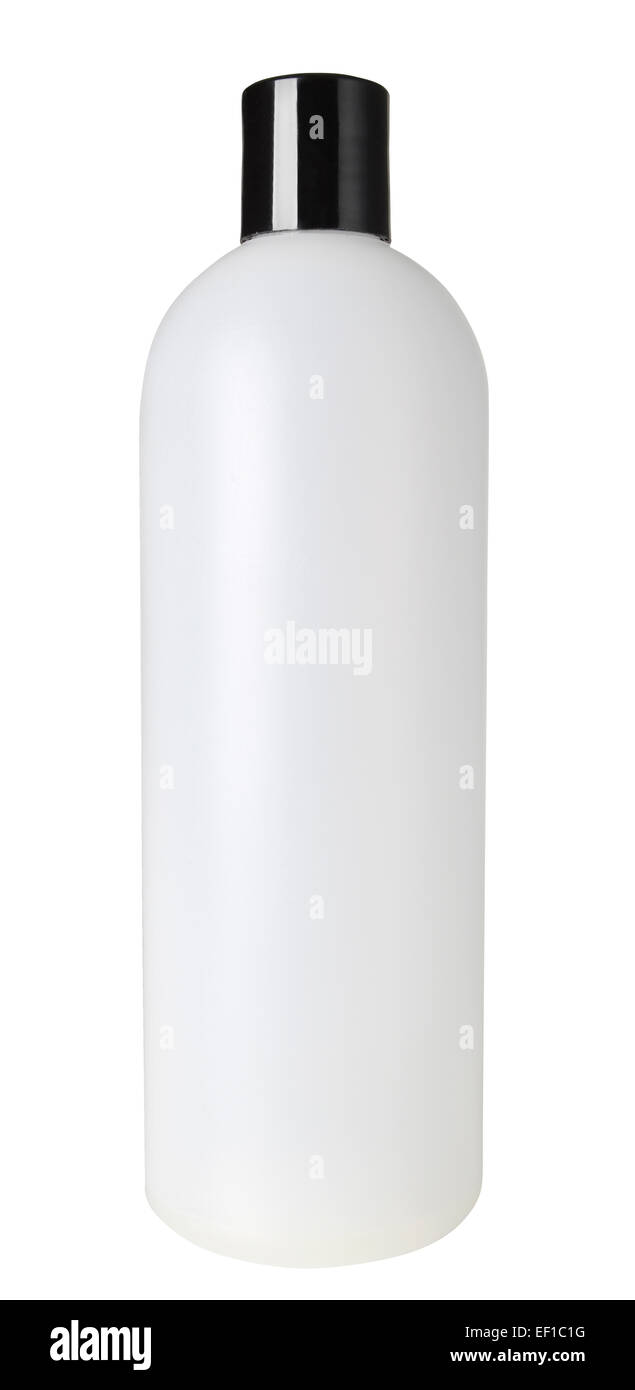 clear White plastic bottle Stock Photo