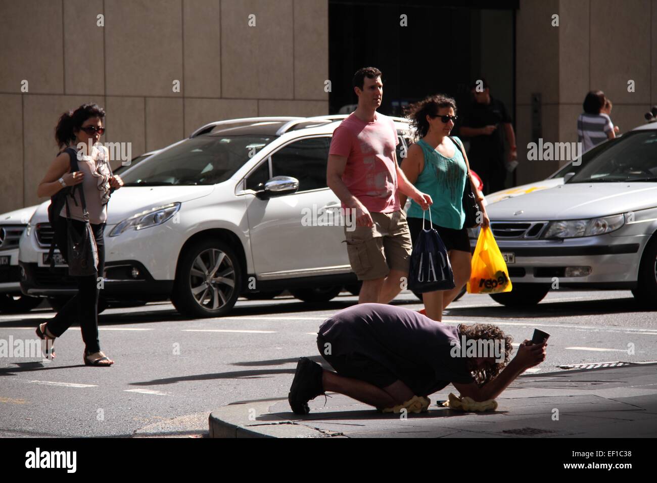 Man prays on his knees hi-res stock photography and images - Alamy