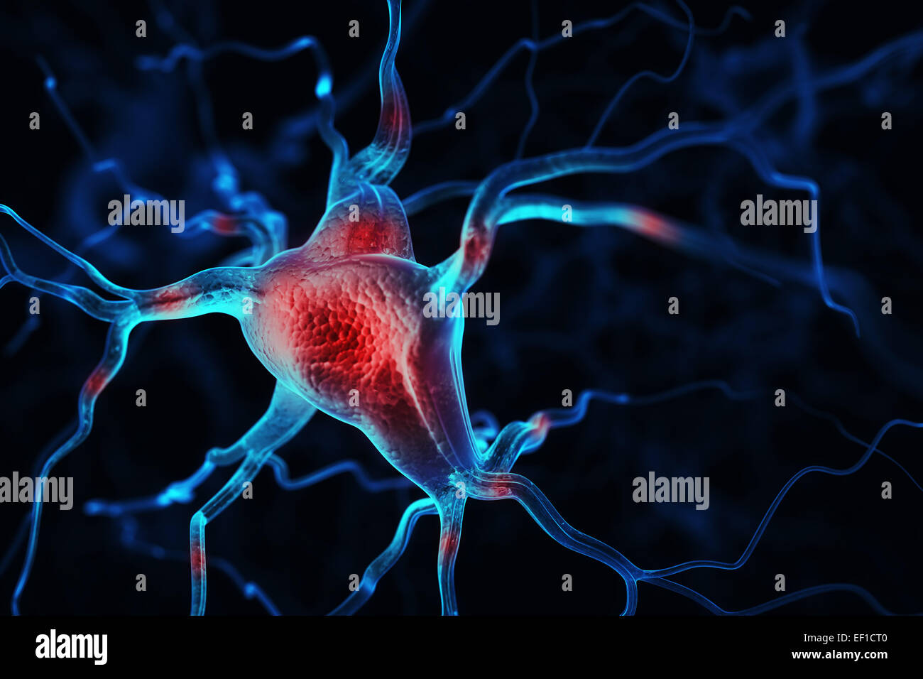 Neurons abstract background Stock Photo