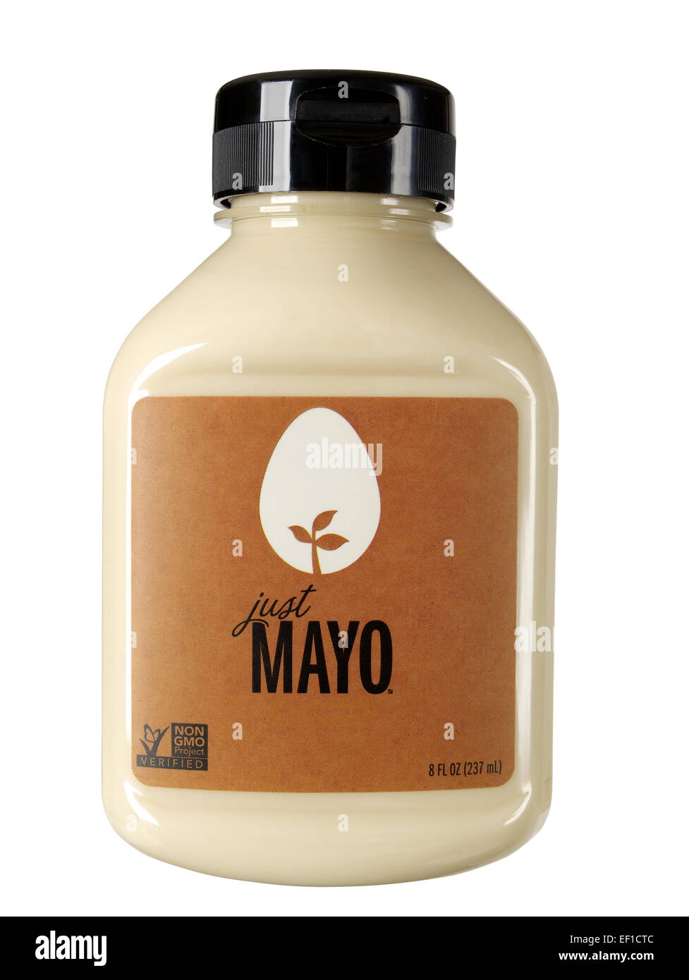 plastic bottle of mayonnaise Stock Photo