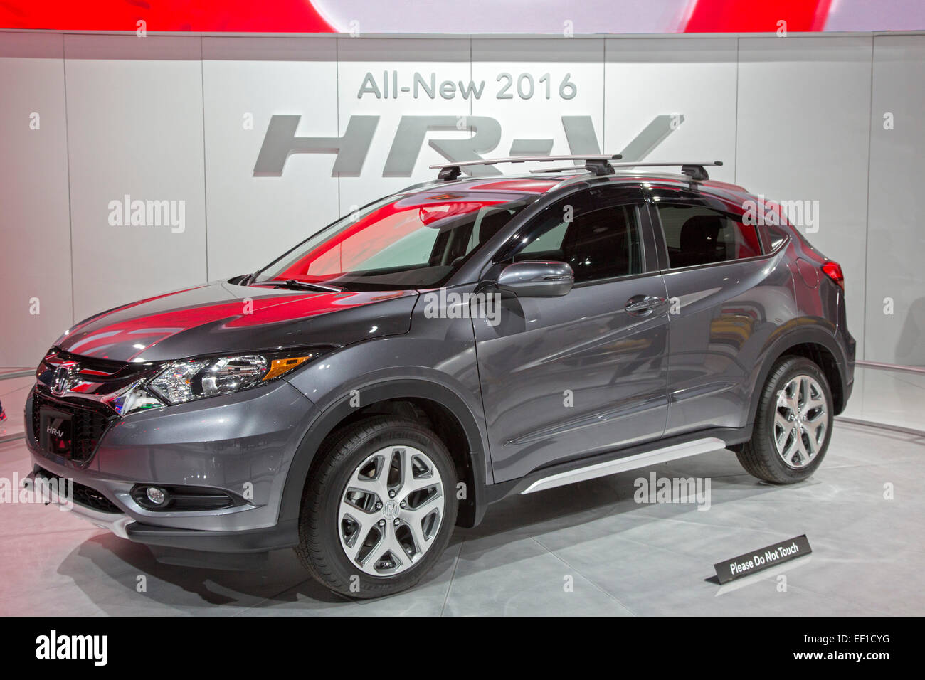 Detroit, Michigan - The 2016 Honda HR-V on display at the North American International Auto Show. Stock Photo