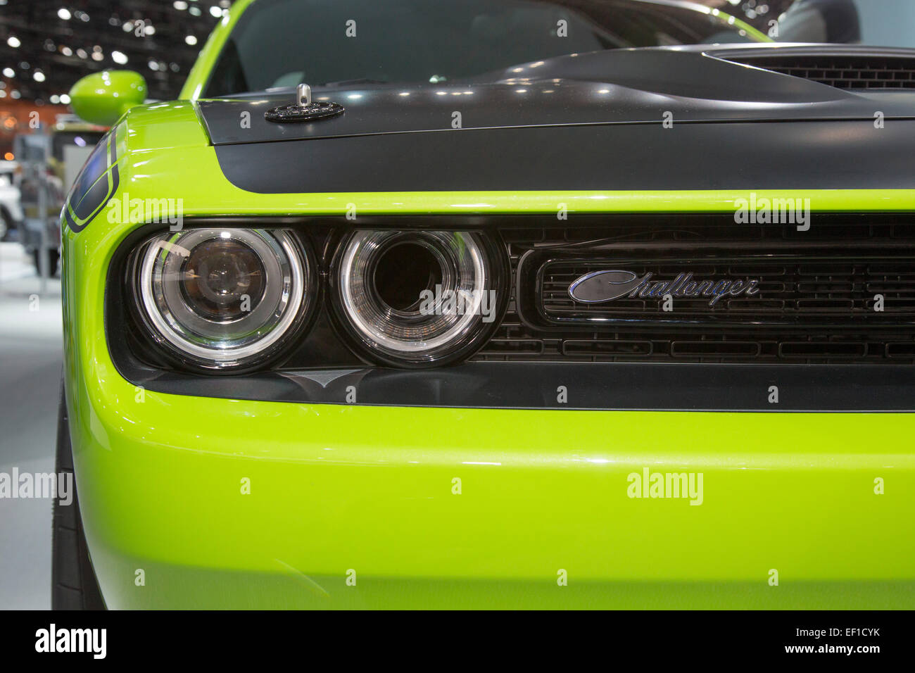 Detroit, Michigan - The Dodge Challenger T/A concept car on display at the North American International Auto Show. Stock Photo