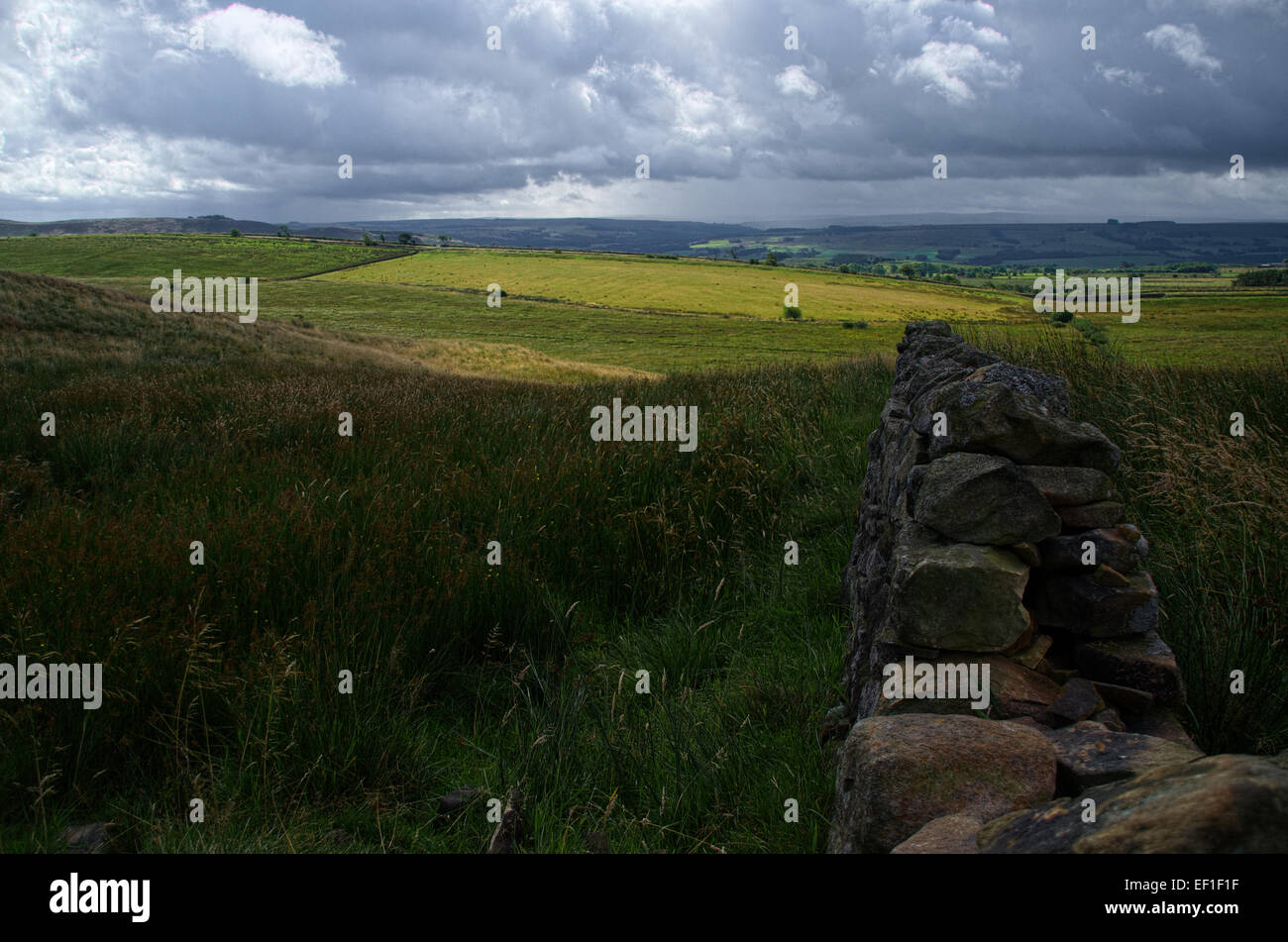 Sycamore Gap, Hadrians Wall, Northumberland Stock Photo