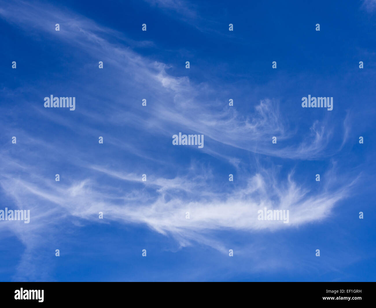White clouds on blue sky. Stock Photo