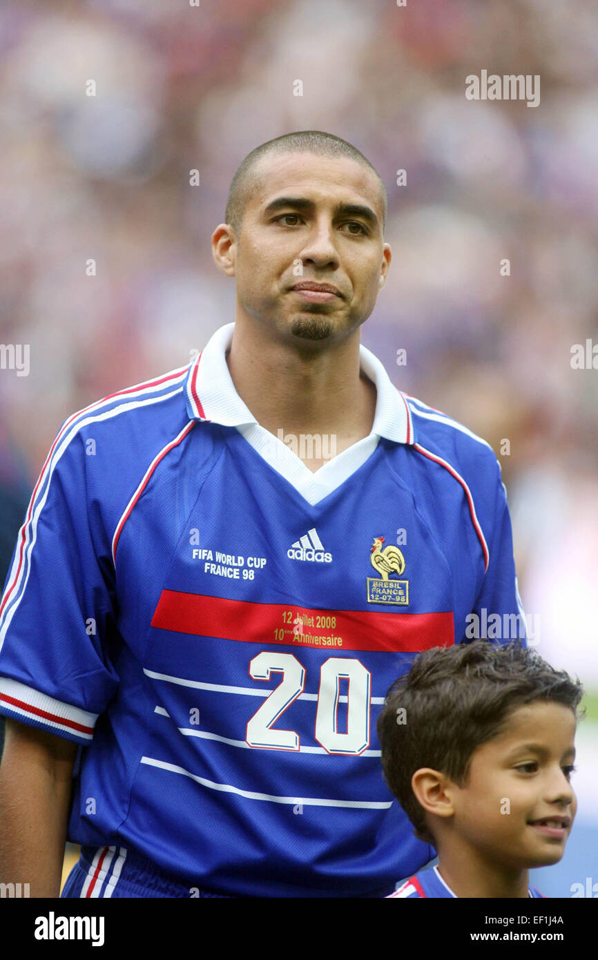 David Trezeguet 12 07 08 France 98 Selection Mondiale Celebration Des 10ans De La Victoire En Coupe Du Monde 1998 Stade De France Photo Olivier Andrivon Icon Sport Stock Photo Alamy
