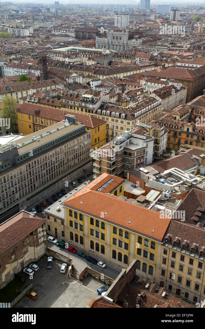 Aerial view of Torino, Italy Stock Photo