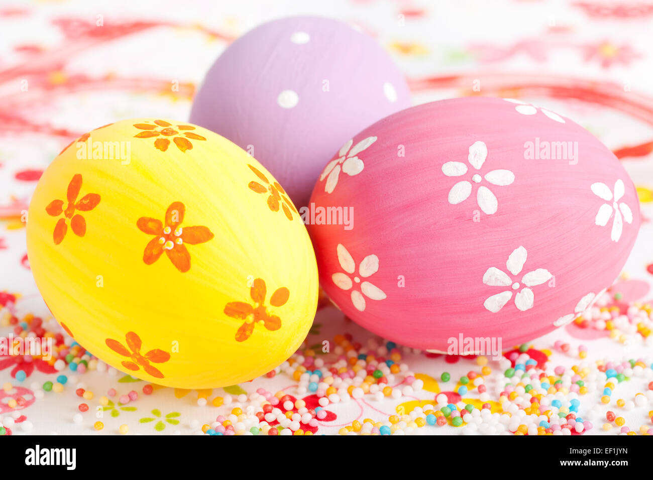 easter eggs close up Stock Photo - Alamy