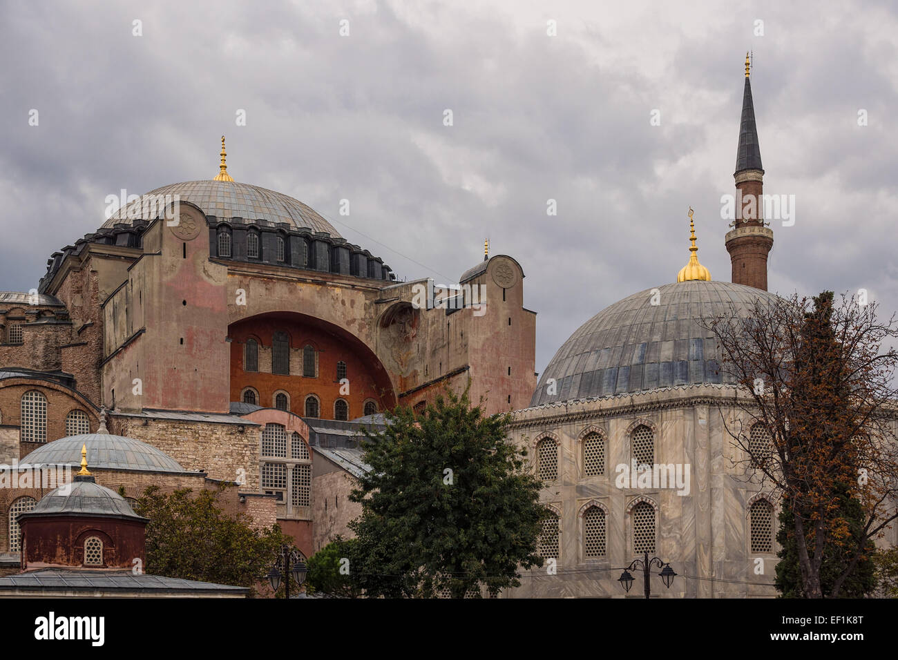 Hagia Sophia in Istanbul (Turkey). Stock Photo