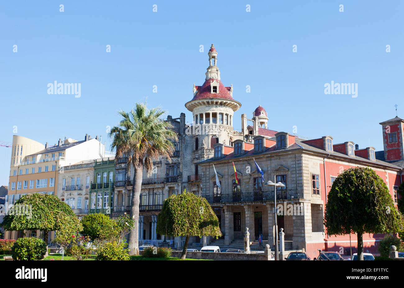 Ribadeo's provincial town in Spain Stock Photo