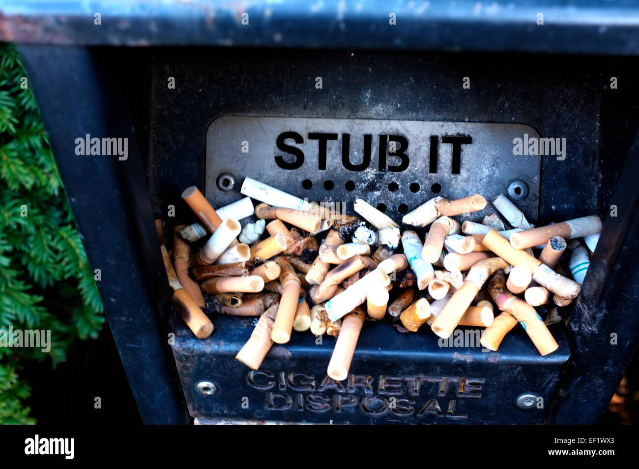Cigarette disposal box in canterbury hires stock photography and