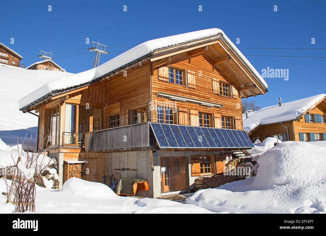 Winter in the swiss alps, Switzerland Stock Photo - Alamy