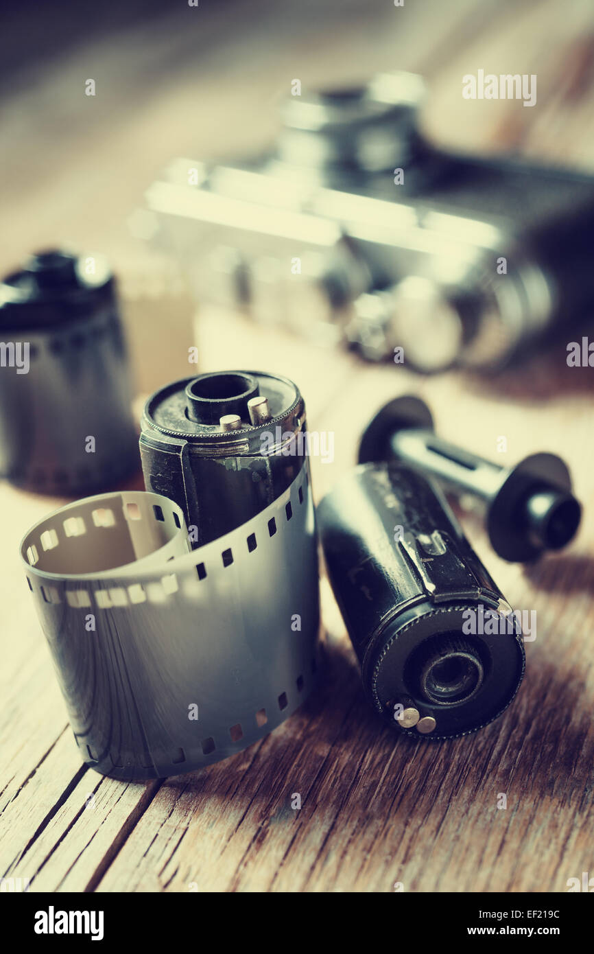 Old photo film rolls hi-res stock photography and images - Alamy