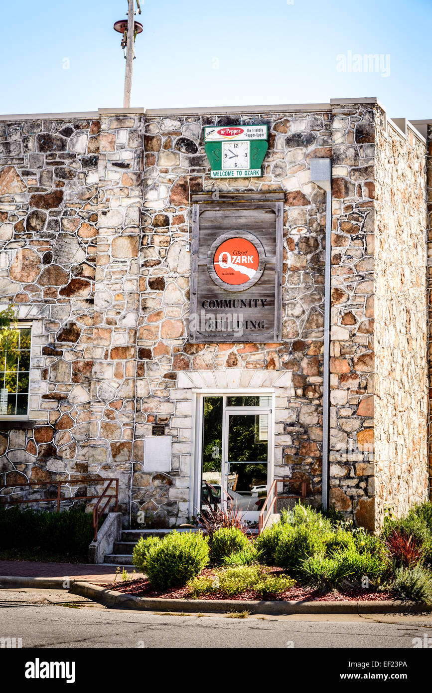 Ozark Community Center, 1530 West Jackson Street, Ozark, Missouri Stock