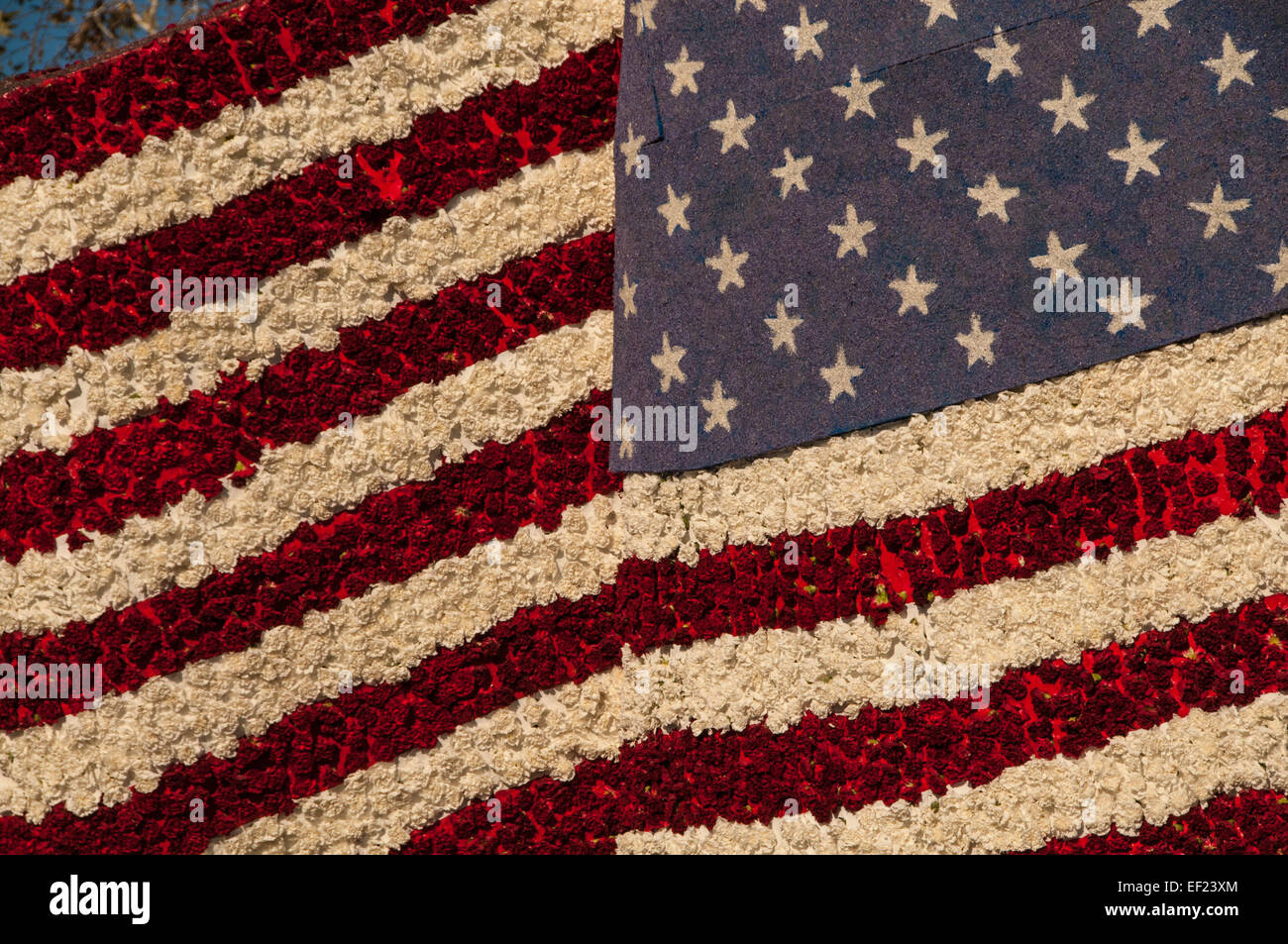 American Flag of Flowers Stock Photo Alamy