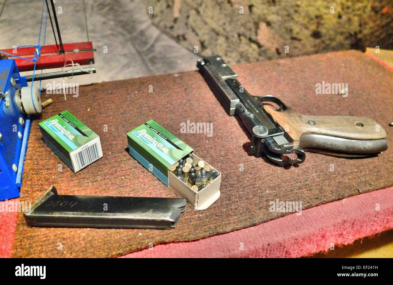 Gdansk, Poland. 15th, Jan, 2015. LOK Senior Gdansk shooting club range