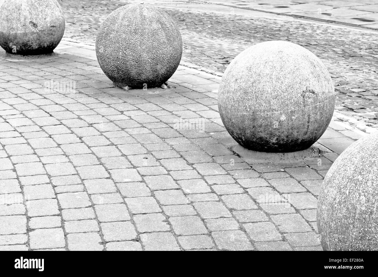 Decorative Granite Balls On A Pavement Stock Photo - Download Image Now -  Abstract, Architecture, Art - iStock