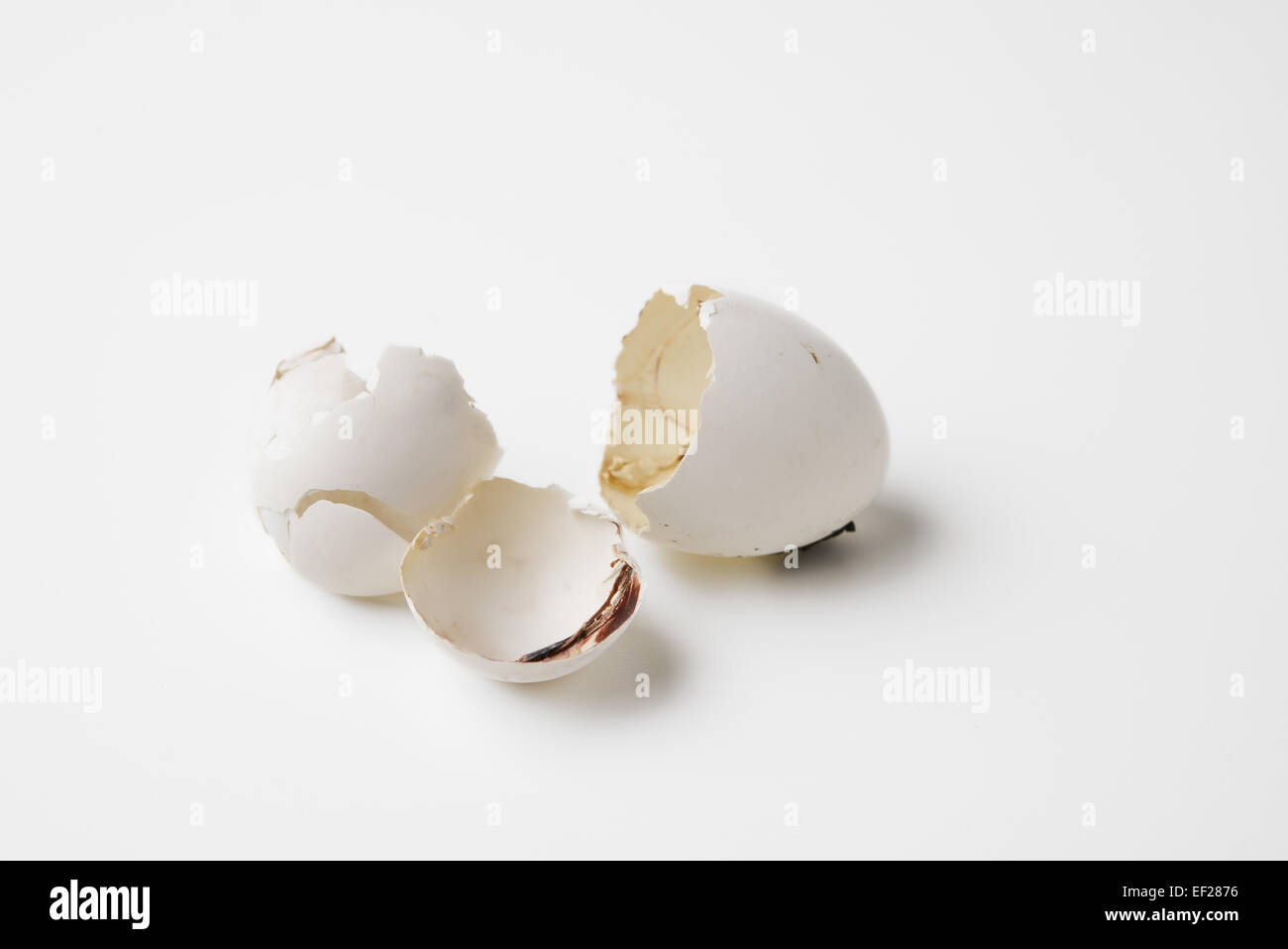 crack bird eggs Stock Photo