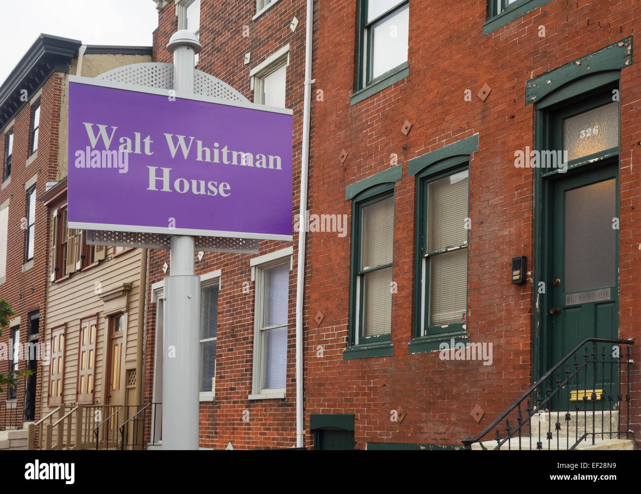 Walt Whitman house Camden NJ Stock Photo Alamy