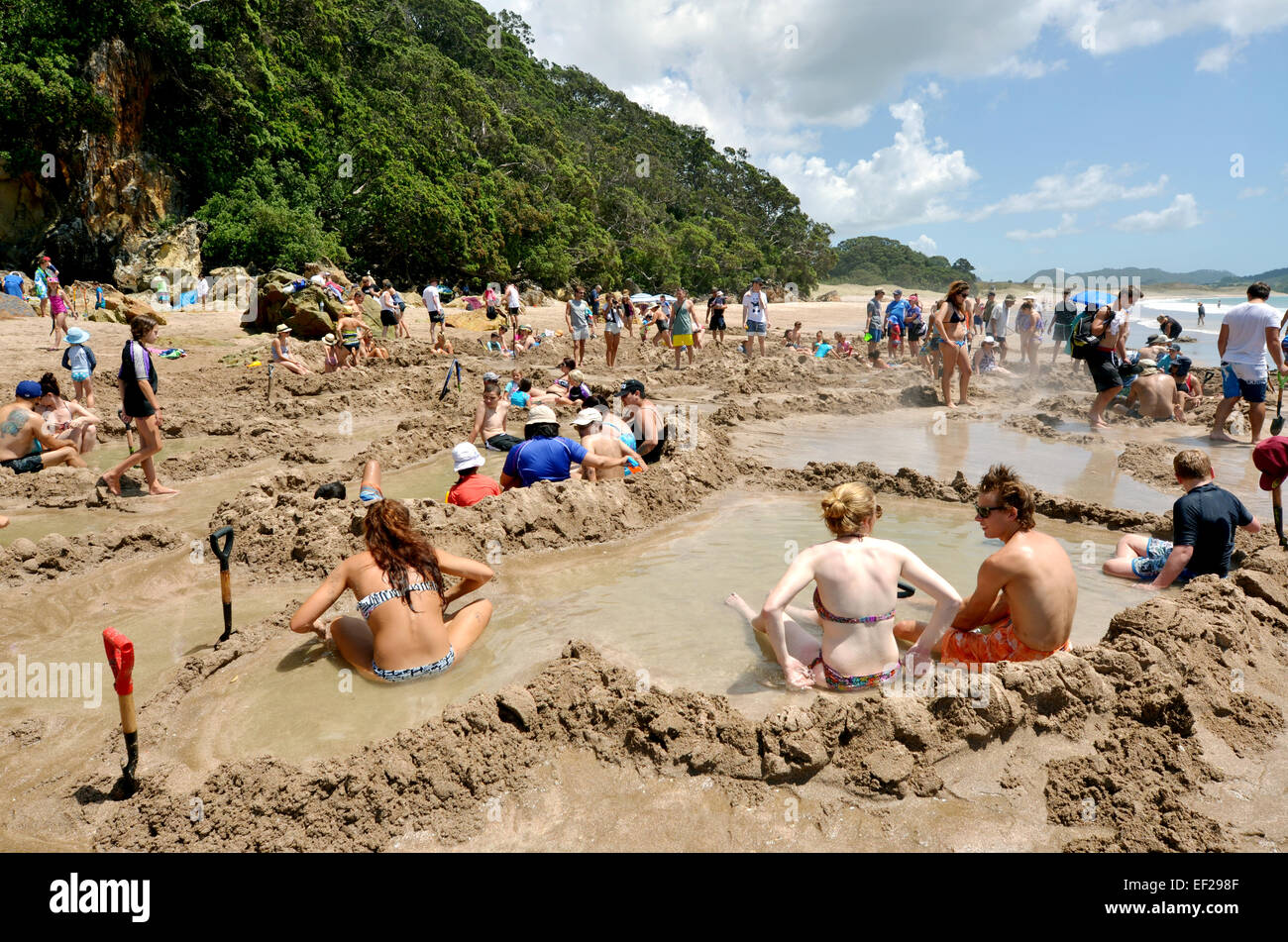 Coromandel Peninsula Hot Water Beach High Resolution Stock Photography