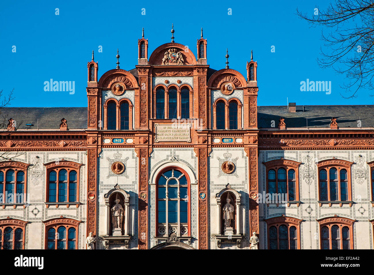 The university in Rostock (Germany Stock Photo Alamy
