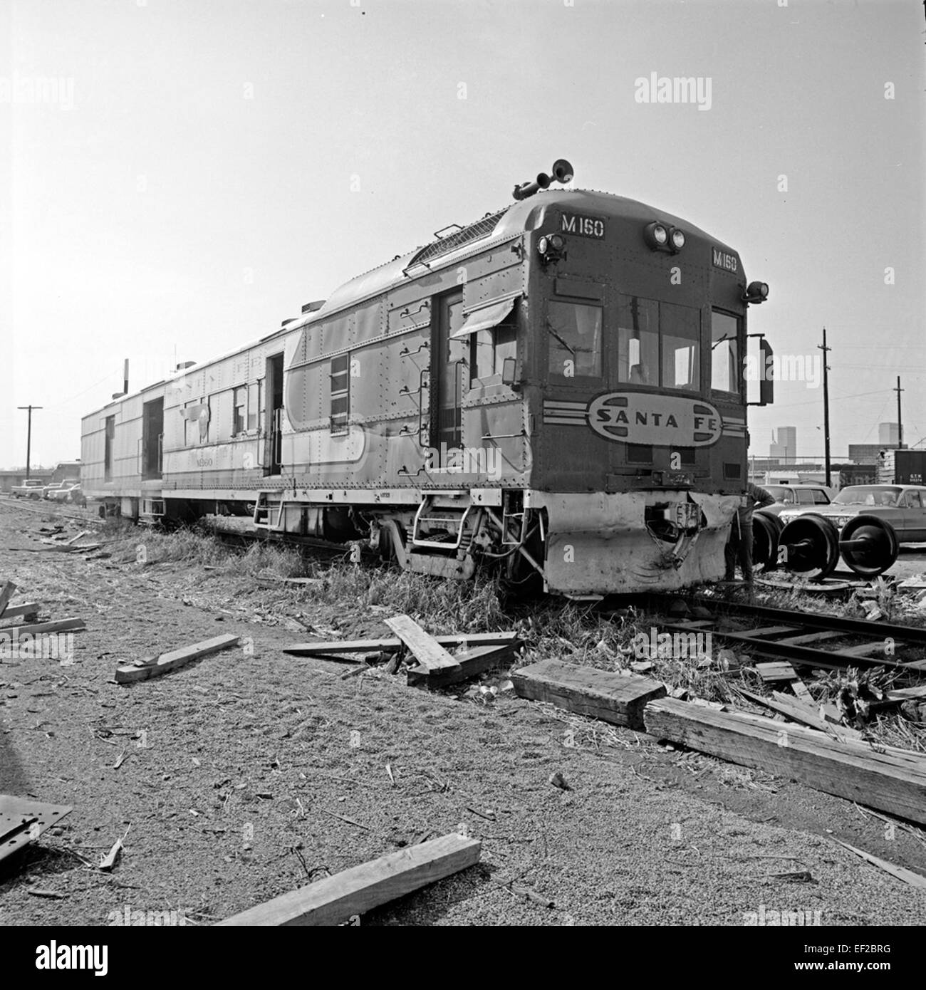 Vintage santa fe railway car hi-res stock photography and
