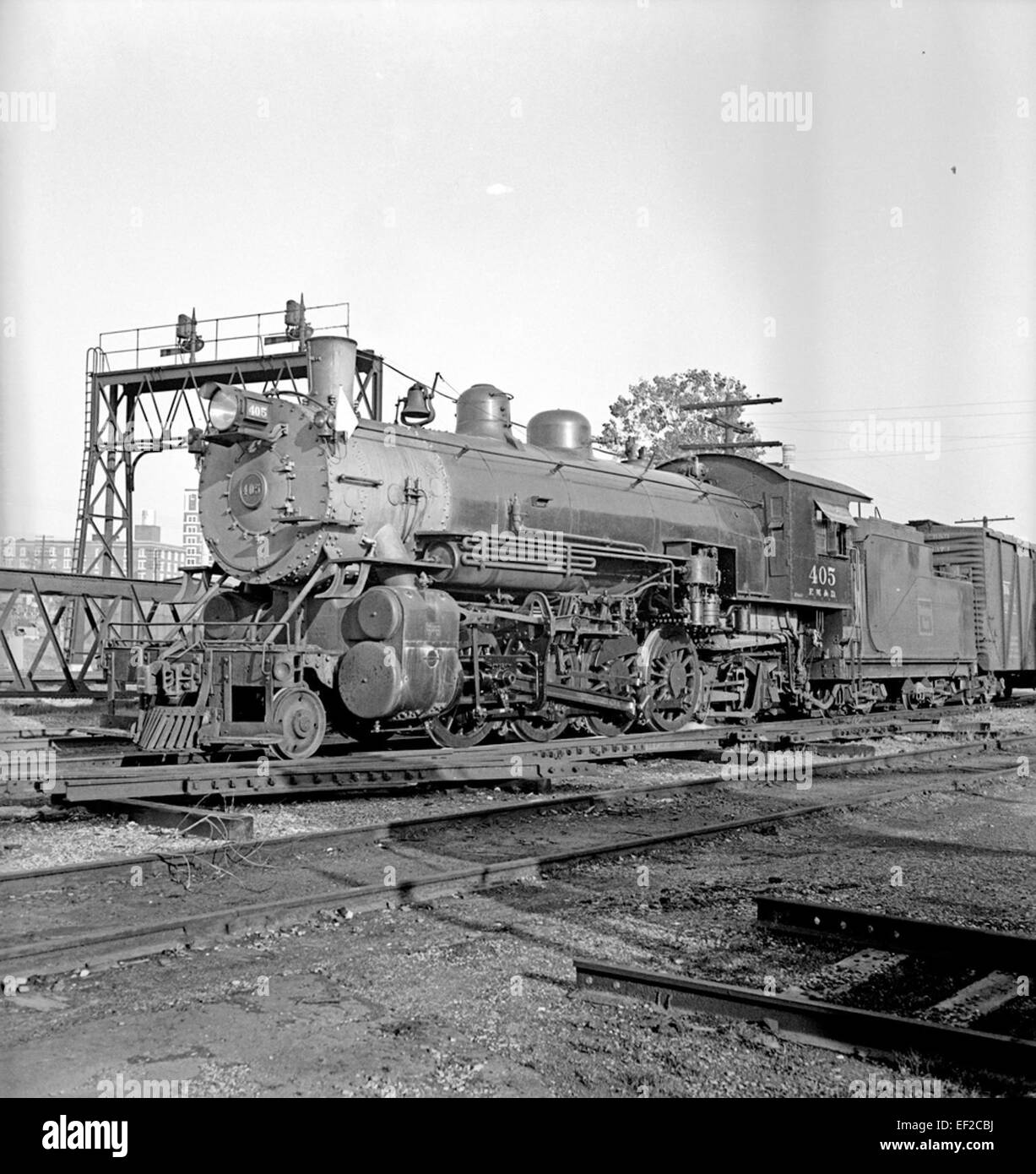 [Fort Worth & Denver City, No. 405 with Tender] Stock Photo