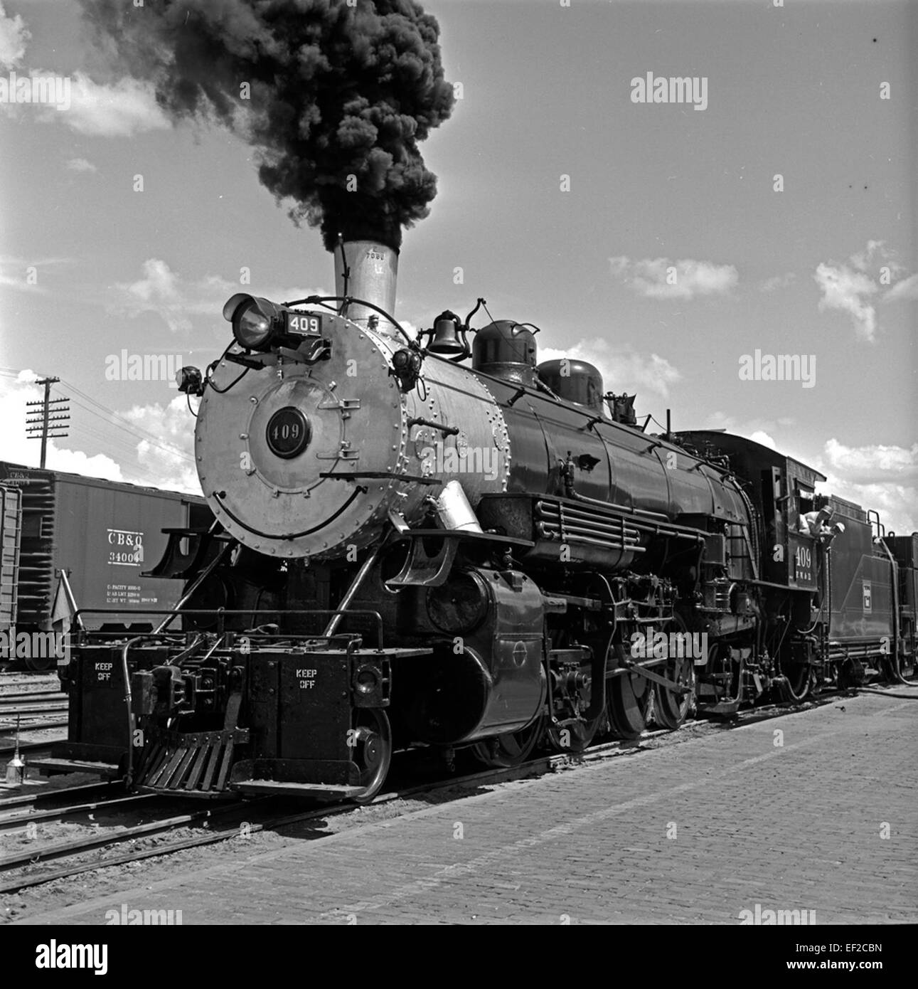 [Fort Worth & Denver City, No. 409 with Tender, Left Side