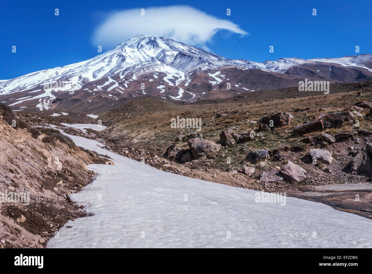 Mount Damavand, Iran Stock Photo