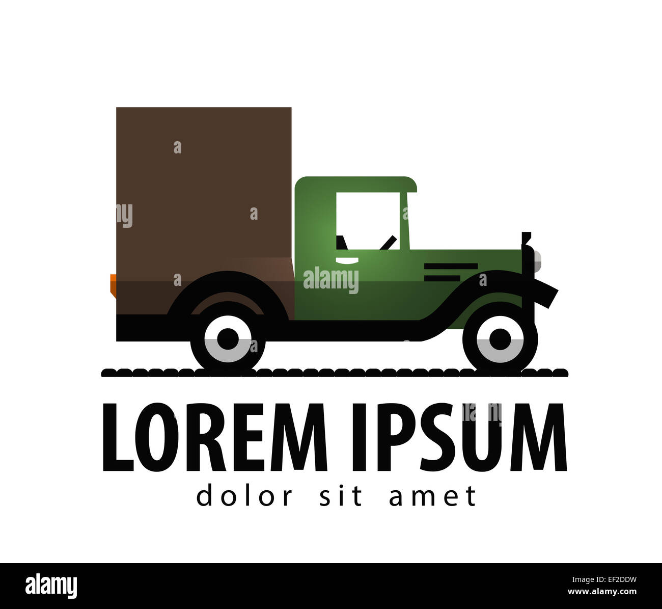 retro car vector logo design template. transport or truck icon Stock ...