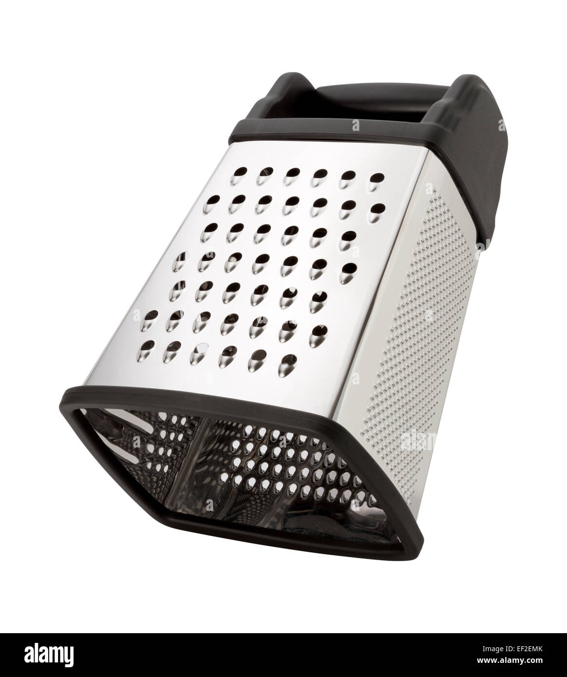 Tilted Stainless Steel Box Grater Stock Photo Alamy