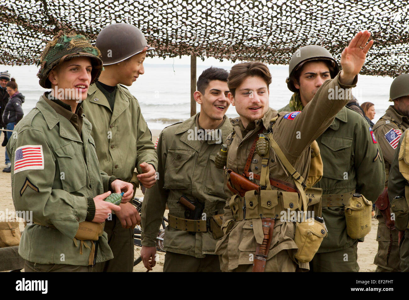 Anzio Beach, Rome, Italy. 25th January, 2015. Anzio beach commemoration ...