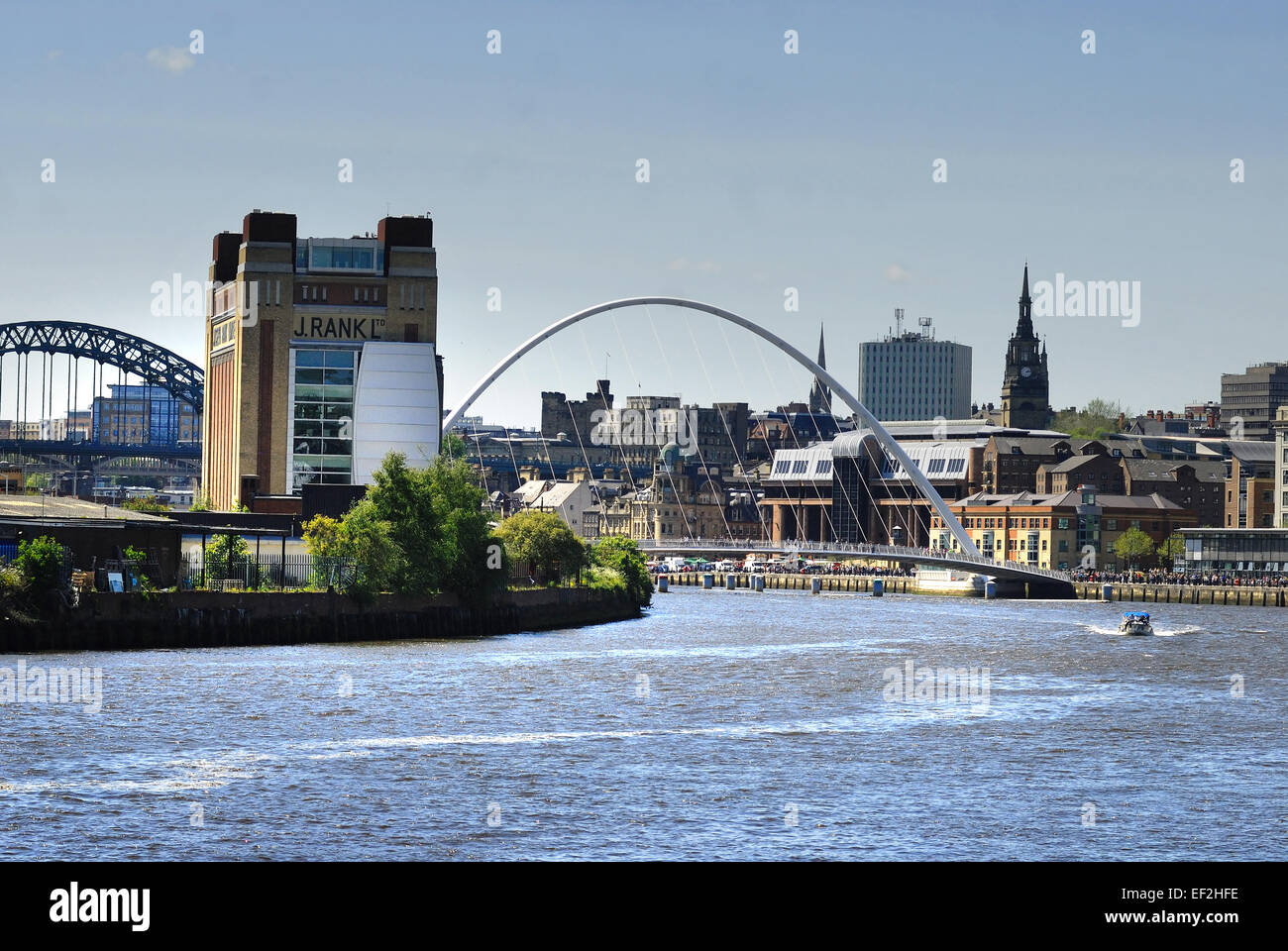 Newcastle Gateshead quayside Stock Photo