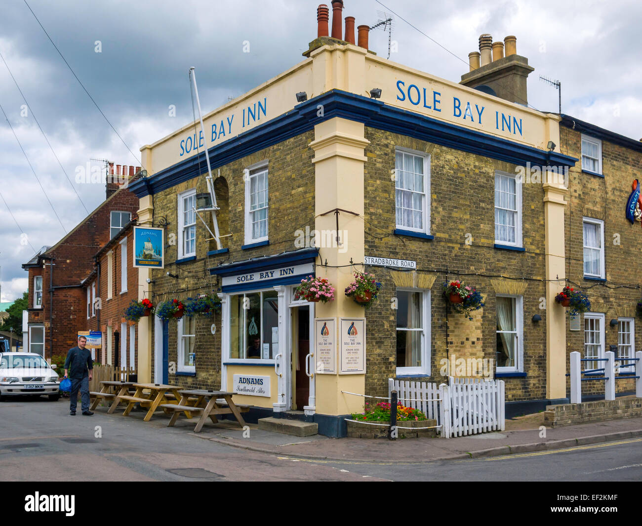 The Sole Bay Inn in Southwold named to commemorate the sea battle with the Dutch at nearby Sole Bay in 1672 Stock Photo