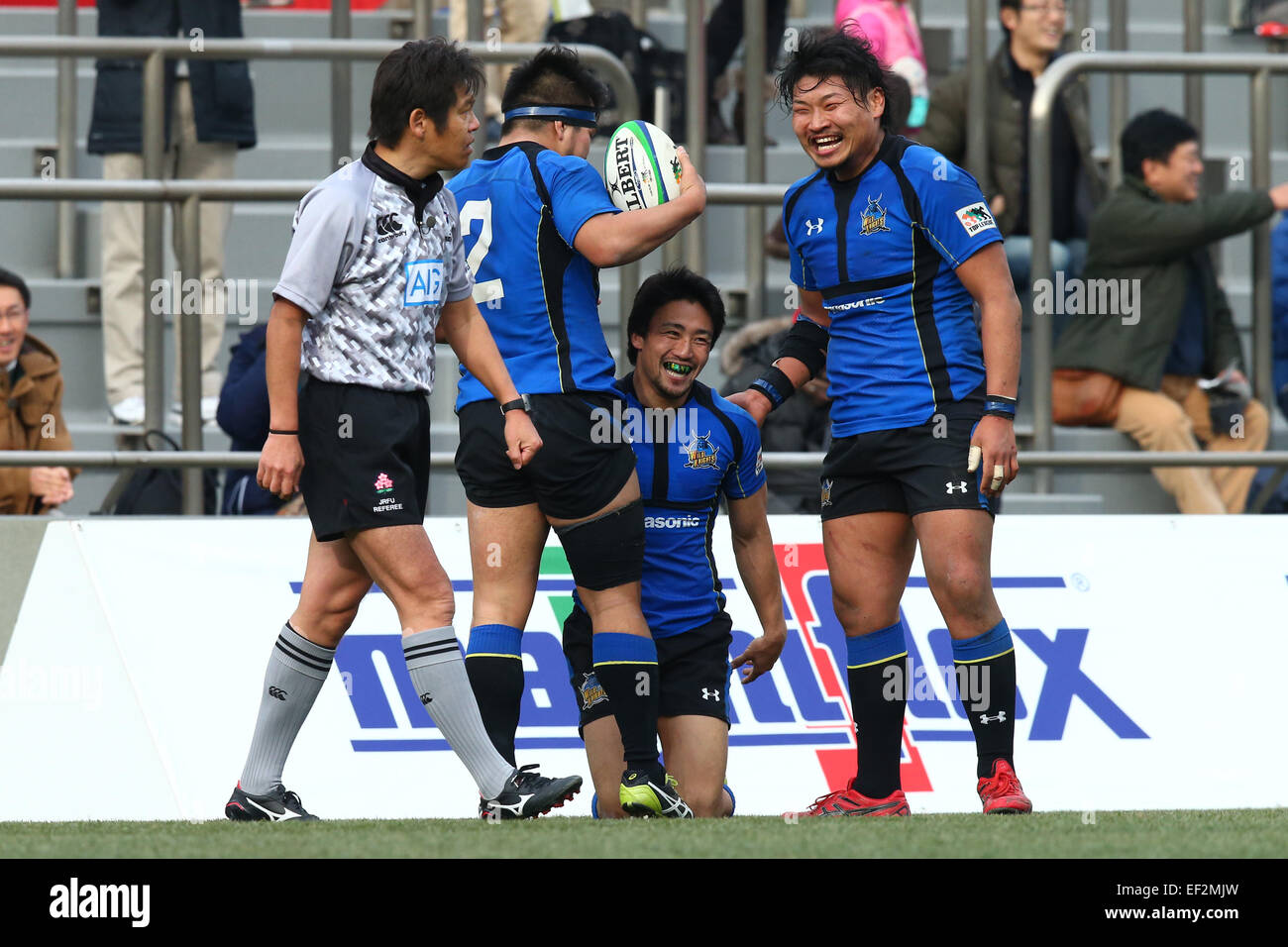 Panasonic Wild Knights team group (Panasonic), JANYUARY 25, 2015 Rugby Japan Rugby Top