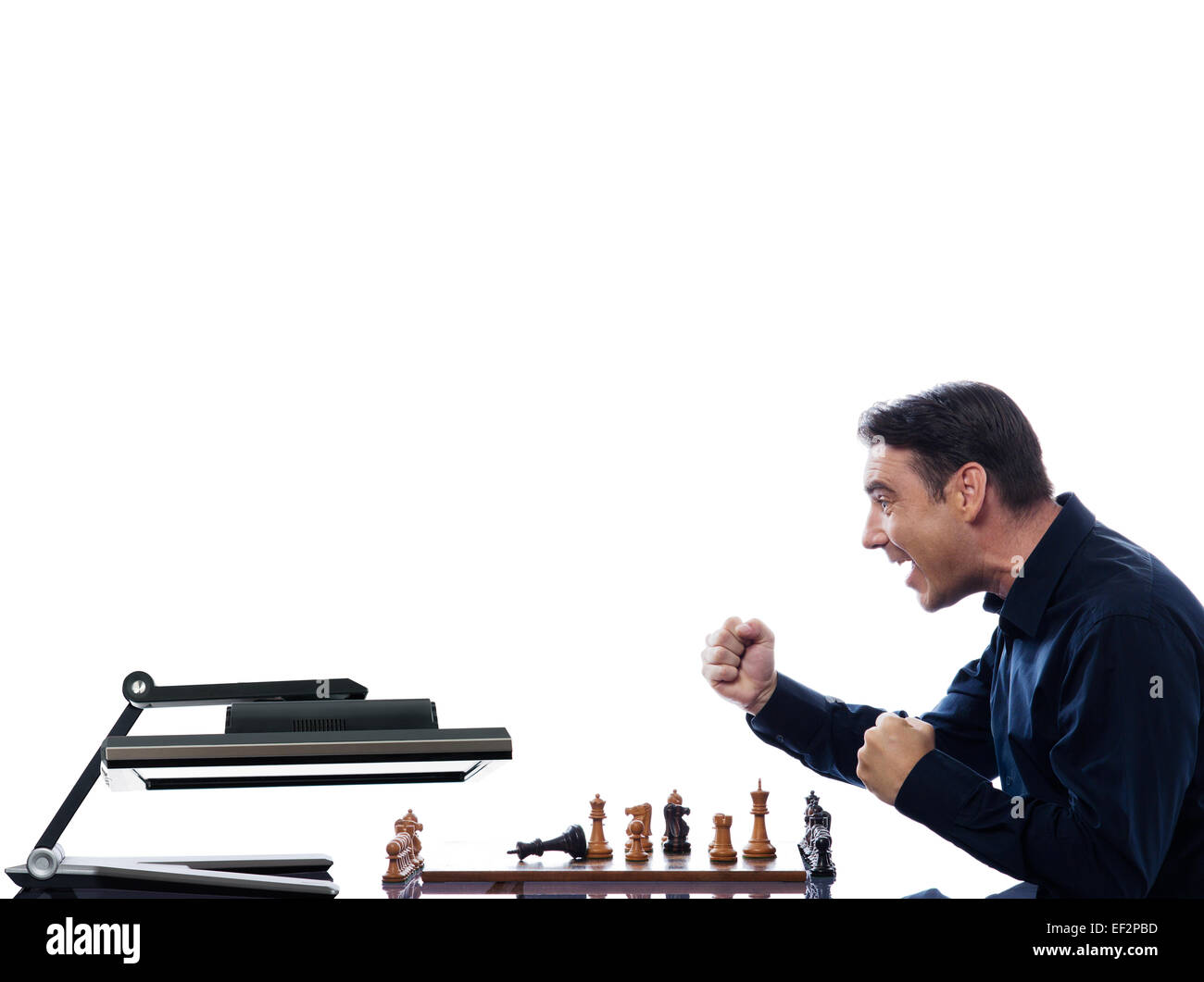 Chess player against computer hi-res stock photography and images - Alamy
