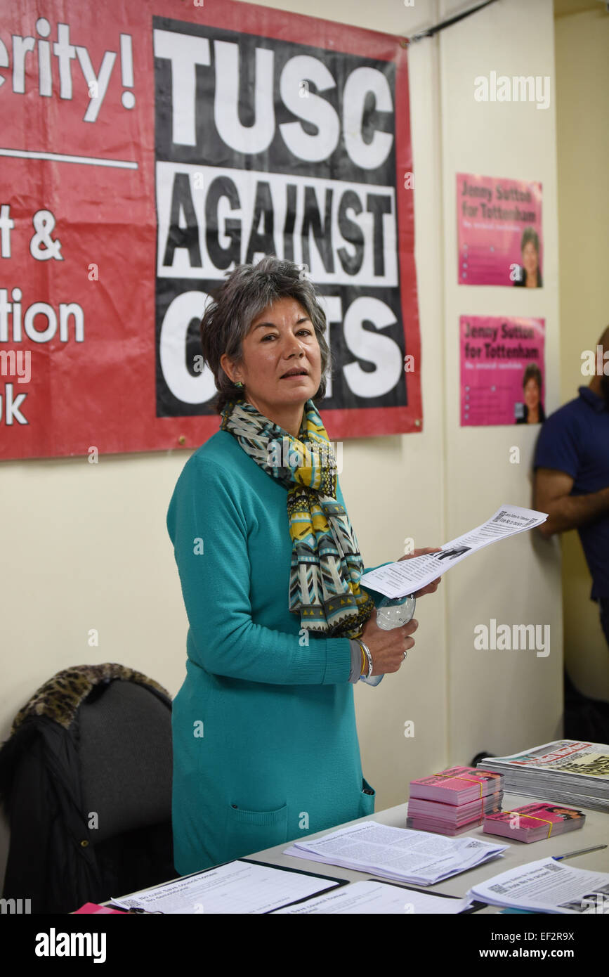 London,UK, 25th January 2015 : Co-founder #Black Lives Matter Patrise Cullors from LA a #FergusonToTottenham visited the North London Community House, where Mark Duggan kills in the hands by police discussed the legacy of black deaths at the hands of the police. Credit:  See Li/Alamy Live News Stock Photo