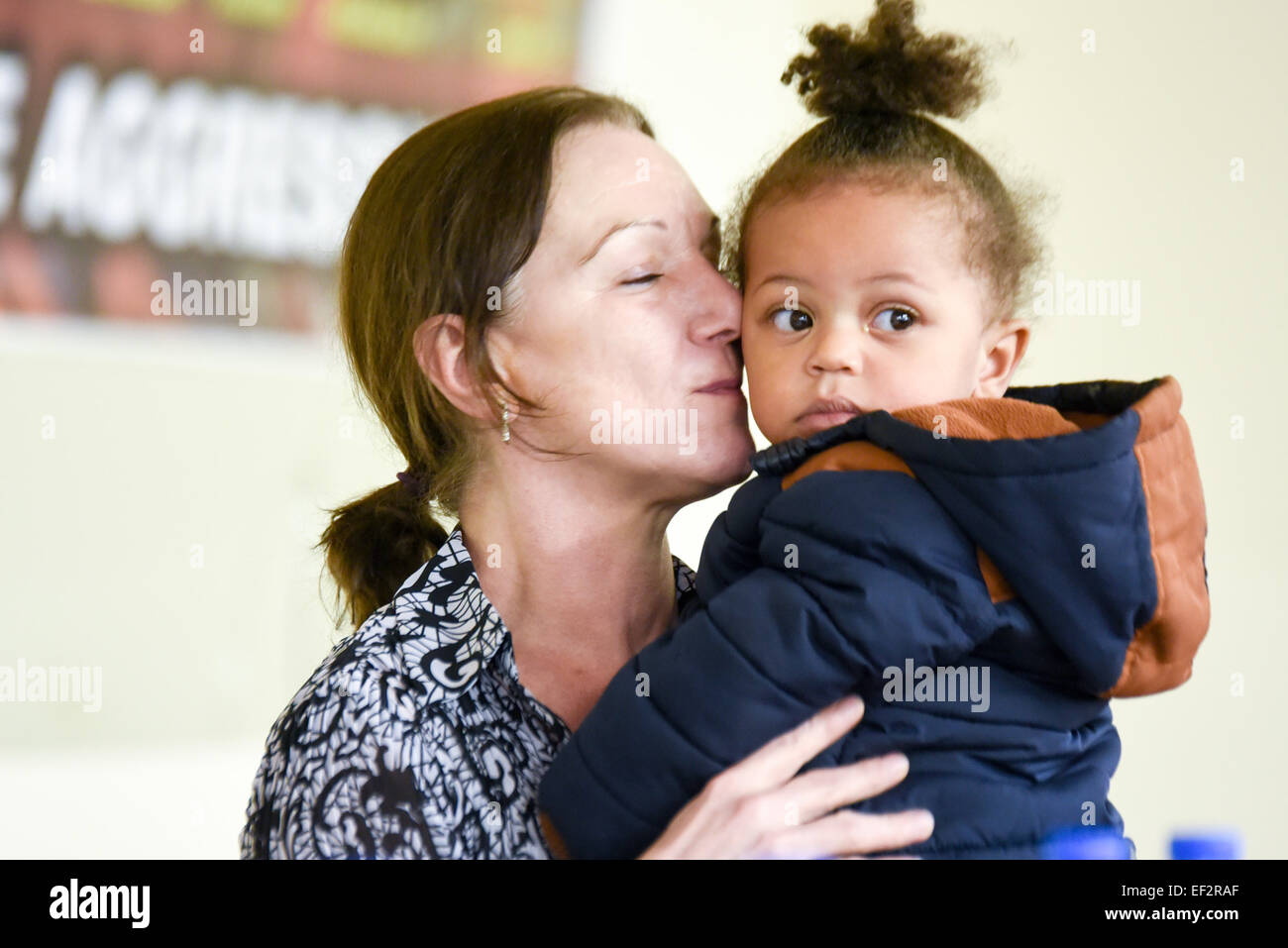 London,UK, 25th January 2015 : Co-founder #Black Lives Matter Patrise Cullors from LA a #FergusonToTottenham visited the North London Community House, where Mark Duggan kills in the hands by police discussed the legacy of black deaths at the hands of the police. Credit:  See Li/Alamy Live News Stock Photo