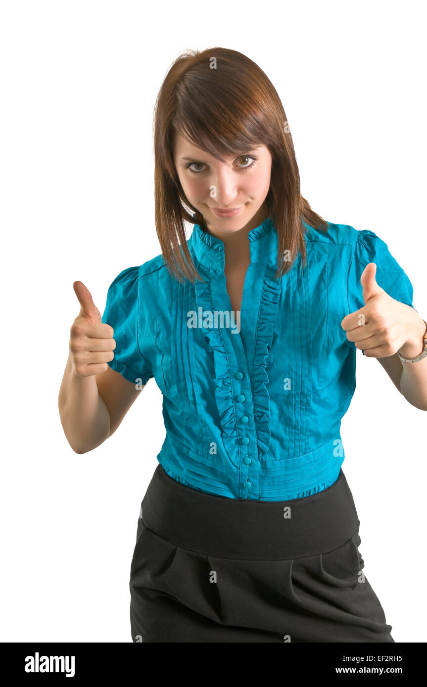 Person giving thumbs up hi-res stock photography and images - Alamy